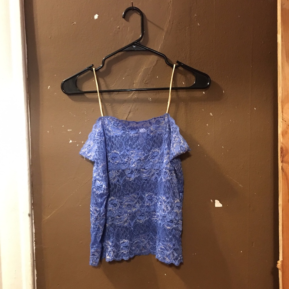 Blue Lace Camisole